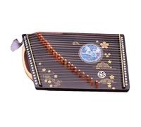 QXSJEDYCH Portable Guzhengs, 60x34 CM, 12 Zodiac Patterns, Guzheng Exerciser with Accessories and Backpack Suitable for Beginner/Professional, 21 Strings Guzheng