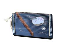 QXSJEDYCH Portable Guzhengs, 60x34 CM, 21 Strings, 12 Patterns, Guzheng Exerciser with Accessories and Backpack Suitable for Beginner/Professional Guzheng(Color:G)