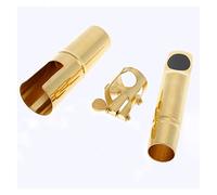 QXSJEDYCH Saxophone Accessories Buckle Gold Plating Alto 5C Sax Saxophone Mouthpiece Metal with Cap Saxophone Mouthpiece Mouthpieces