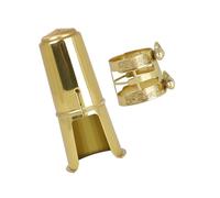 QXSJEDYCH Saxophone Instrument Accessory Alto Saxophone Gold Saxophone Metal Mouthpiece And Clip Set Woodwind Instrument Accessories Mouthpieces(Tenor)