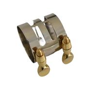 QXSJEDYCH Saxophone Instrument Accessory Alto Saxophone Mouthpiece Clip Sax White Copper Clip Musical Instrument Accessories Mouthpieces