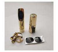 QXSJEDYCH Saxophone Instrument Accessory E Flat Alto Saxophone Metal Mouthpiece Saxophone Mouthpiece Set With Cap Clip And Tooth Pad Parts Mouthpieces(Size 6)