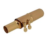 QXSJEDYCH Saxophone Instrument Accessory E-flat Tenor Saxophone Mouthpiece Kit With Cap Clip Brass Silver/Gold Plated Sax Mouthpiece Parts Mouthpieces(Gold)