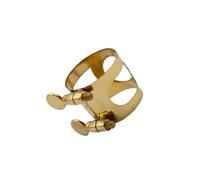 QXSJEDYCH Saxophone Instrument Accessory High-pitched/Alto/Tenor Saxophone Ligature Metal Saxophone Mouthpiece Ligatures Parts Mouthpieces(Gold,High)