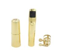 QXSJEDYCH Saxophone Instrument Accessory Saxophone Metal Mouthpiece Tenor B Flat Saxophone Mouthpiece Set With Mouthpiece Cap And Clip Mouthpieces(Size 6)