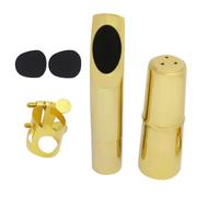 QXSJEDYCH Saxophone Instrument Accessory Tenor Saxophone Metal Mouthpiece Set With Mouthpiece Cap Clip And Tooth Pad Instrument Accessories Mouthpieces(5C)