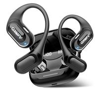 QXUFV Open-Ear Headphones, Bluetooth 5.4 Wireless Earbuds Deep Bass, 48H True Wireless Bluetooth Earphones with Mic, Adjustable Earhook Open Ear Earbuds, IPX7 Waterproof Earphones for Running/Fitness