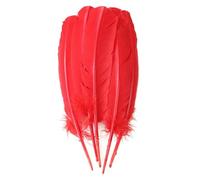 QXWD 100 Pcs Multicolor Turkey Feathers 10-12inch Goose Feathers For Wedding Party Decoration Headdress Crafts Feather