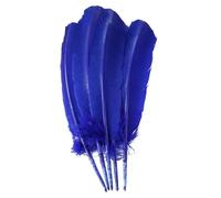 QXWD 100 Pcs Multicolor Turkey Feathers 10-12inch Goose Feathers For Wedding Party Decoration Headdress Crafts Feather