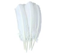 QXWD 100 Pcs Multicolor Turkey Feathers 10-12inch Goose Feathers For Wedding Party Decoration Headdress Crafts Feather