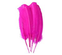QXWD 100 Pcs Multicolor Turkey Feathers 10-12inch Goose Feathers For Wedding Party Decoration Headdress Crafts Feather