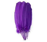 QXWD 100 Pcs Multicolor Turkey Feathers 10-12inch Goose Feathers For Wedding Party Decoration Headdress Crafts Feather