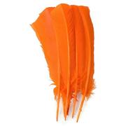 QXWD 100 Pcs Multicolor Turkey Feathers 10-12inch Goose Feathers For Wedding Party Decoration Headdress Crafts Feather