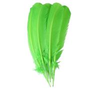 QXWD 100 Pcs Multicolor Turkey Feathers 10-12inch Goose Feathers For Wedding Party Decoration Headdress Crafts Feather