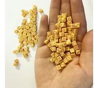 QXWD 1000Pcs Super Mini 5MM D6 Point Dice Square Angle For Board Games Trumpet Stereo Model Stationery Dice