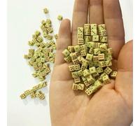 QXWD 1000Pcs Super Mini 5MM D6 Point Dice Square Angle For Board Games Trumpet Stereo Model Stationery Dice