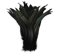 QXWD 100pcs 25-40cm Rooster Feathers Wedding Crafts Natural Feather Handwork Party Plume Carnival Headwear Decoration