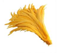 QXWD 100Pcs All Sizes Colored Rooster Feathers for Crafts Fly Tying Materials Long Pheasant Carnival Wedding Decoration