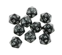 QXWD 10pcs 20 Sided Dice Astrology Multifaceted Constellation Dice D20 Playing for Party Game Role Playing Game