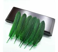QXWD 10Pcs Natural Guinea Fowl Feathers Jewelry Making Spotted Pheasant Feather Decoration Wedding Handicraft Accessories
