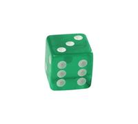 QXWD 1Pcs Colorful 19mm Dice with Razor Edges Matching Serial Numbers Clear Translucent D6 Royal Craps
