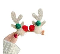 QXWD 2Pcs Christmas Hair Clips For Women Girls Antler Deer Ear Hairpin Hairgrips Kids Barrettes Hair Accessories Jewelry