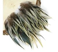 QXWD 50Pcs/bag Natural Rooster Feathers Pink Crafts Jewelry Handicraft Accessories Decorative 4-6“ Cock Pheasant Plumes