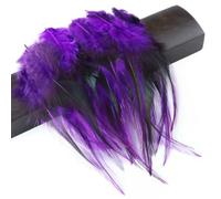 QXWD 50Pcs/bag Natural Rooster Feathers Pink Crafts Jewelry Handicraft Accessories Decorative 4-6“ Cock Pheasant Plumes