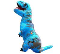 QXWD Adult Kids T-Rex Dinosaur Inflatable Costumes Halloween Christmas Mascot Party Cosplay Costume Dress Fancy Suits
