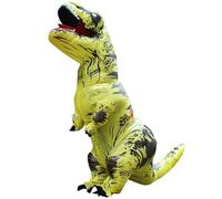 QXWD Adult Kids T-Rex Dinosaur Inflatable Costumes Halloween Christmas Mascot Party Cosplay Costume Dress Fancy Suits