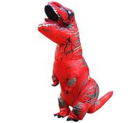 QXWD Adult Kids T-Rex Dinosaur Inflatable Costumes Halloween Christmas Mascot Party Cosplay Costume Dress Fancy Suits