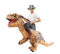 QXWD Adult Kids T-Rex Dinosaur Inflatable Costumes Halloween Christmas Mascot Party Cosplay Costume Dress Fancy Suits