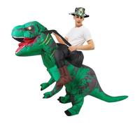 QXWD Adult Kids T-Rex Dinosaur Inflatable Costumes Halloween Christmas Mascot Party Cosplay Costume Dress Fancy Suits
