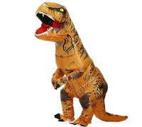 QXWD Adult Kids T-Rex Dinosaur Inflatable Costumes Halloween Christmas Mascot Party Cosplay Costume Dress Fancy Suits