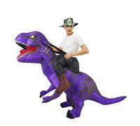 QXWD Adult Kids T-Rex Dinosaur Inflatable Costumes Halloween Christmas Mascot Party Cosplay Costume Dress Fancy Suits