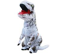 QXWD Adult Kids T-Rex Dinosaur Inflatable Costumes Halloween Christmas Mascot Party Cosplay Costume Dress Fancy Suits