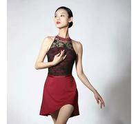 QXWD Ballet Leotard Women Exercise Clothes Gymnastics Leotard Lace Tank Swimsuit Dancing Ballerina Bodysuit Dancewear