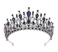 QXWD Bronze Branches Crystal Bridal Crown Tiaras Noble Rhinestone Diadem Veil Tiara Bride Headbands Wedding Hair Accessories