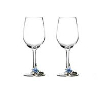 QXWD Creative Enamel Crystal Goblet Champagne Glass Cup Set Luxury Cups Glasses of Wine Wineglass Vintage Drinking