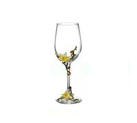 QXWD Creative Enamel Crystal Goblet Champagne Glass Cup Set Luxury Cups Glasses of Wine Wineglass Vintage Drinking
