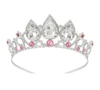 QXWD Fashion Children's Crown Headdress Cute Princess Little Girl Princess Hair Hoop Crystal Birthday Crown Hair Accessories