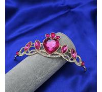 QXWD Fashion Children's Crown Headdress Cute Princess Little Girl Princess Hair Hoop Crystal Birthday Crown Hair Accessories