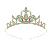 QXWD Fashion Children's Crown Headdress Cute Princess Little Girl Princess Hair Hoop Crystal Birthday Crown Hair Accessories