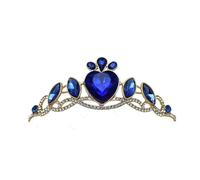 QXWD Fashion Children's Crown Headdress Cute Princess Little Girl Princess Hair Hoop Crystal Birthday Crown Hair Accessories