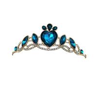 QXWD Fashion Children's Crown Headdress Cute Princess Little Girl Princess Hair Hoop Crystal Birthday Crown Hair Accessories