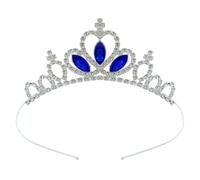 QXWD Fashion Children's Crown Headdress Cute Princess Little Girl Princess Hair Hoop Crystal Birthday Crown Hair Accessories