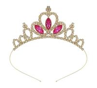 QXWD Fashion Children's Crown Headdress Cute Princess Little Girl Princess Hair Hoop Crystal Birthday Crown Hair Accessories