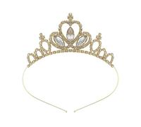 QXWD Fashion Children's Crown Headdress Cute Princess Little Girl Princess Hair Hoop Crystal Birthday Crown Hair Accessories