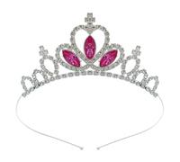 QXWD Fashion Children's Crown Headdress Cute Princess Little Girl Princess Hair Hoop Crystal Birthday Crown Hair Accessories