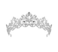 QXWD Shiny Crystal Bridal Crown Headband Rose Gold Color Tiara For Women Luxury Rhinestone Diadem Wedding Hair Accessories